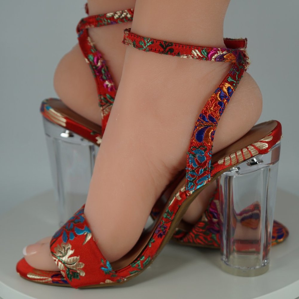ROGUE Helium "UPRIGHT-03S" Round Heel Sandal Pump Sz7 (37)  7.5 READ